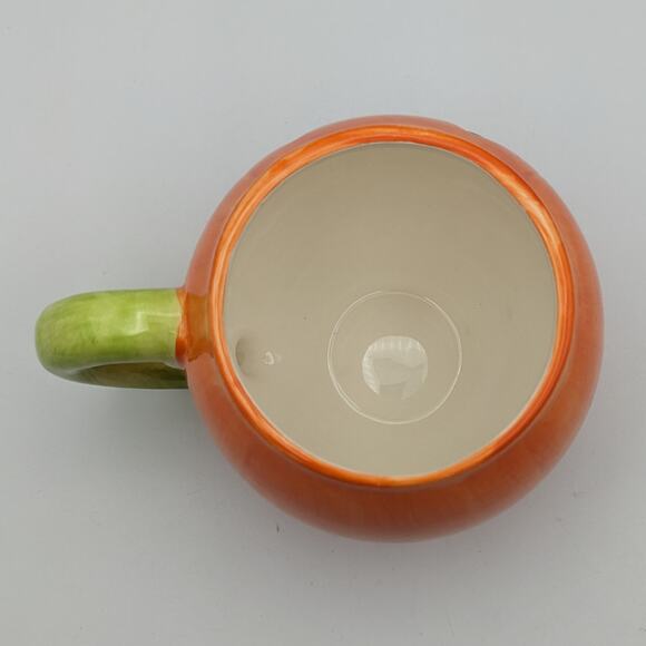 Ceramic Halloween Decor Pumpkin Mug Bat Candy Dish Glazed Coffee Jack o'Lantern - Picture 4 of 11